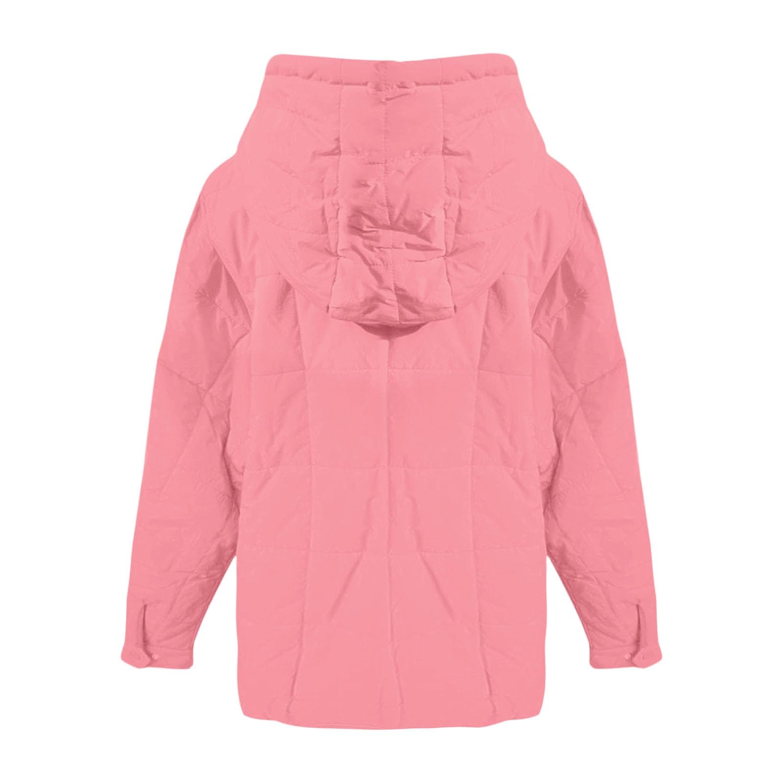 Generisch Lässiger Damen Kapuzenpullover mit Rundsaum einfarbig langärmlig modischer Plus Size Coat für vielseitige Outfits