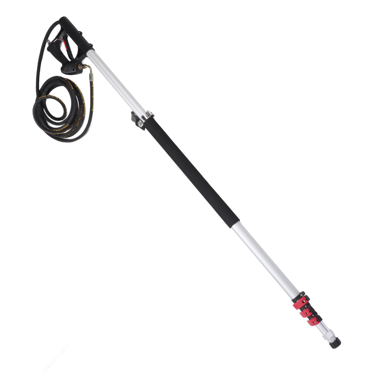 Varita de Extensión para Lavadora de Alta Presión, Conector Rápido de Entrada de Agua de 4000PSI, 6,55 M de Largo con Boquilla y Adaptador, Ideal para Limpieza Al Aire Libre