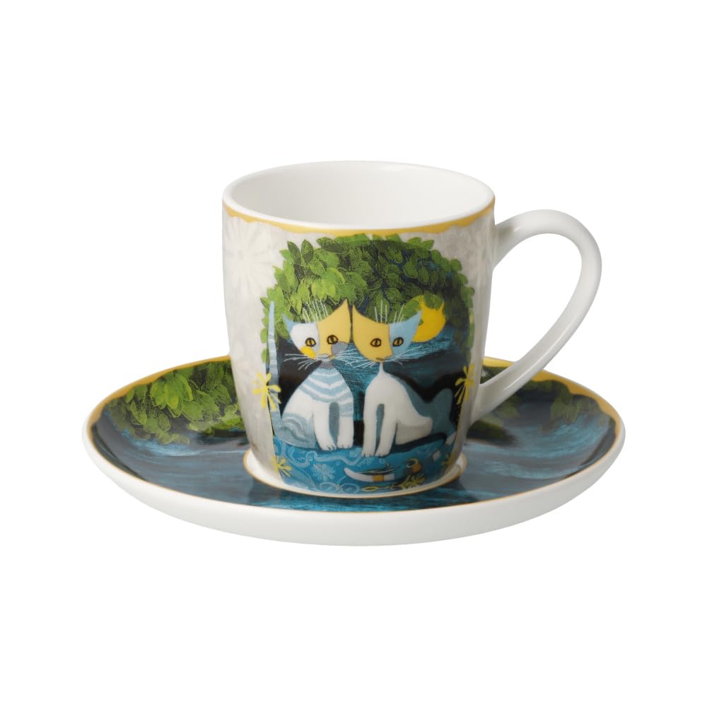 Tasse expresso porcelaine Goebel Al chiaro di luna Wachtmeister