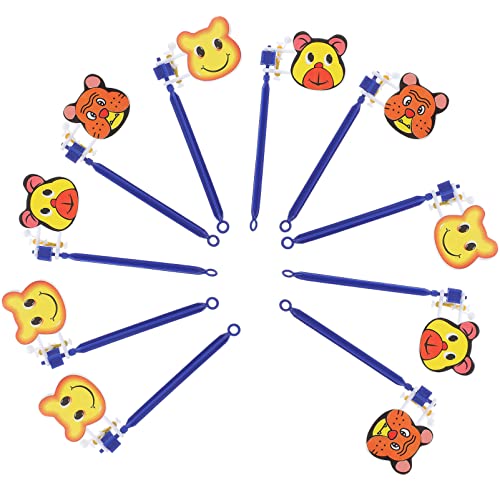 UPKOCH Aplaudidoras Infantiles De Mano 10 Piezas Dibujos Animados De Plástico, Matracas Ligeras Para Fiestas, Apoyo Para Animar a Niños Eventos y Celebraciones