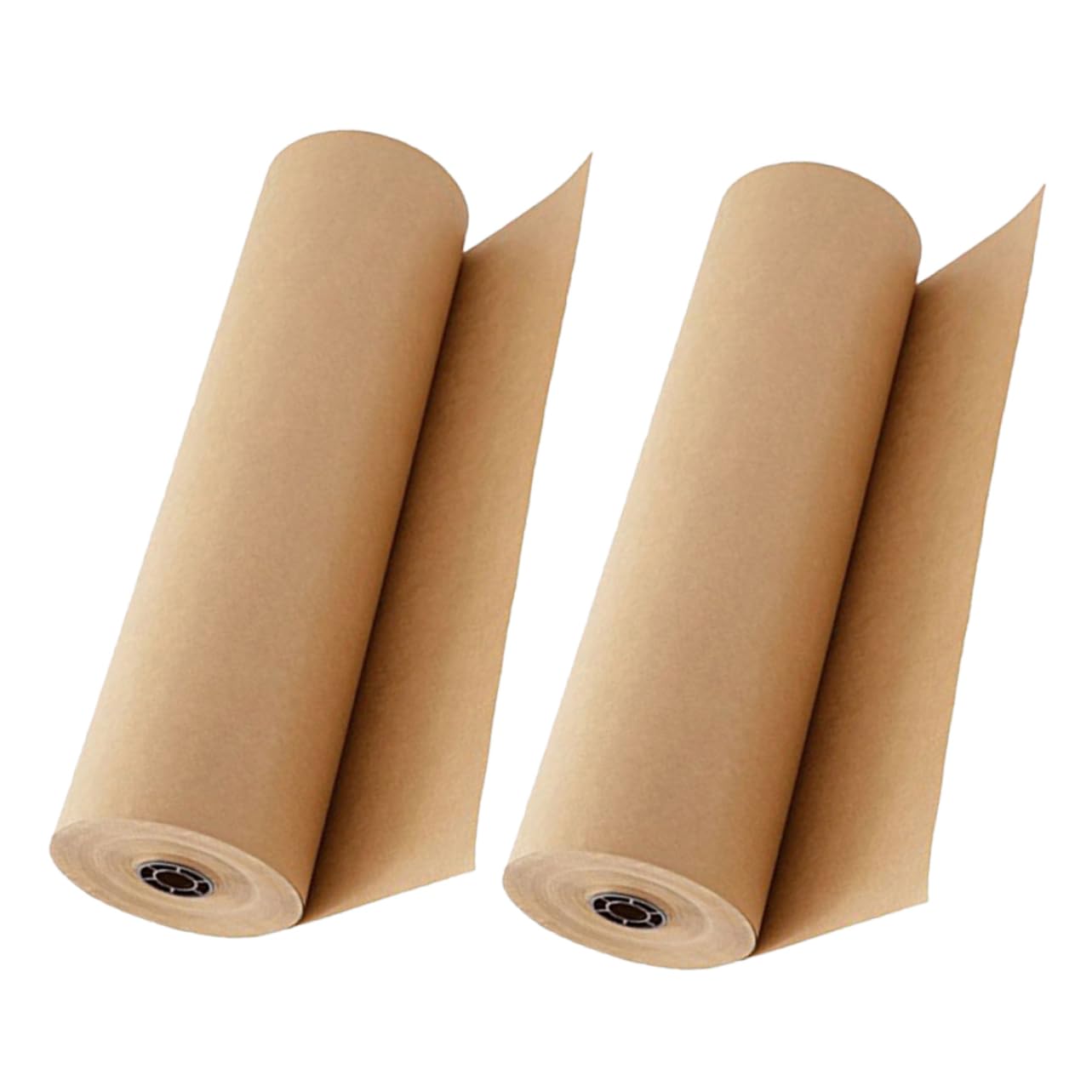 HAPINARY Geschenkpapier Rollen Braun 2 Stück Diy Verpackungspapier Zum Geburtstag Bastelprojekte Kreativ Gestalten Sicheres Papiermaterial Leicht Schneiden Schlicht