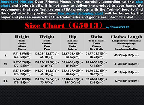 Scgginttanz G5013 Latin Modern Ballroom Dance Professional Harlan Style Trousers/Pants For Men ((Sbs) Black, M) #TOP1