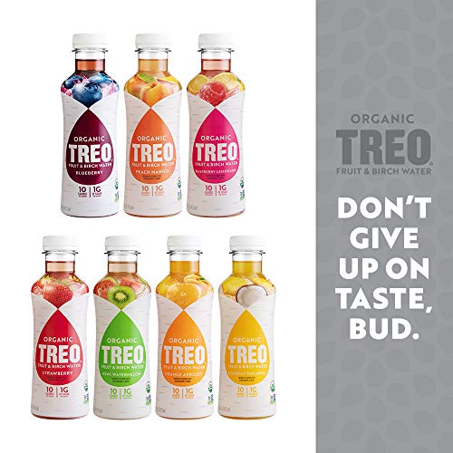Treo Fruit & Birch Water Drink Variety Pack, Pack of 12