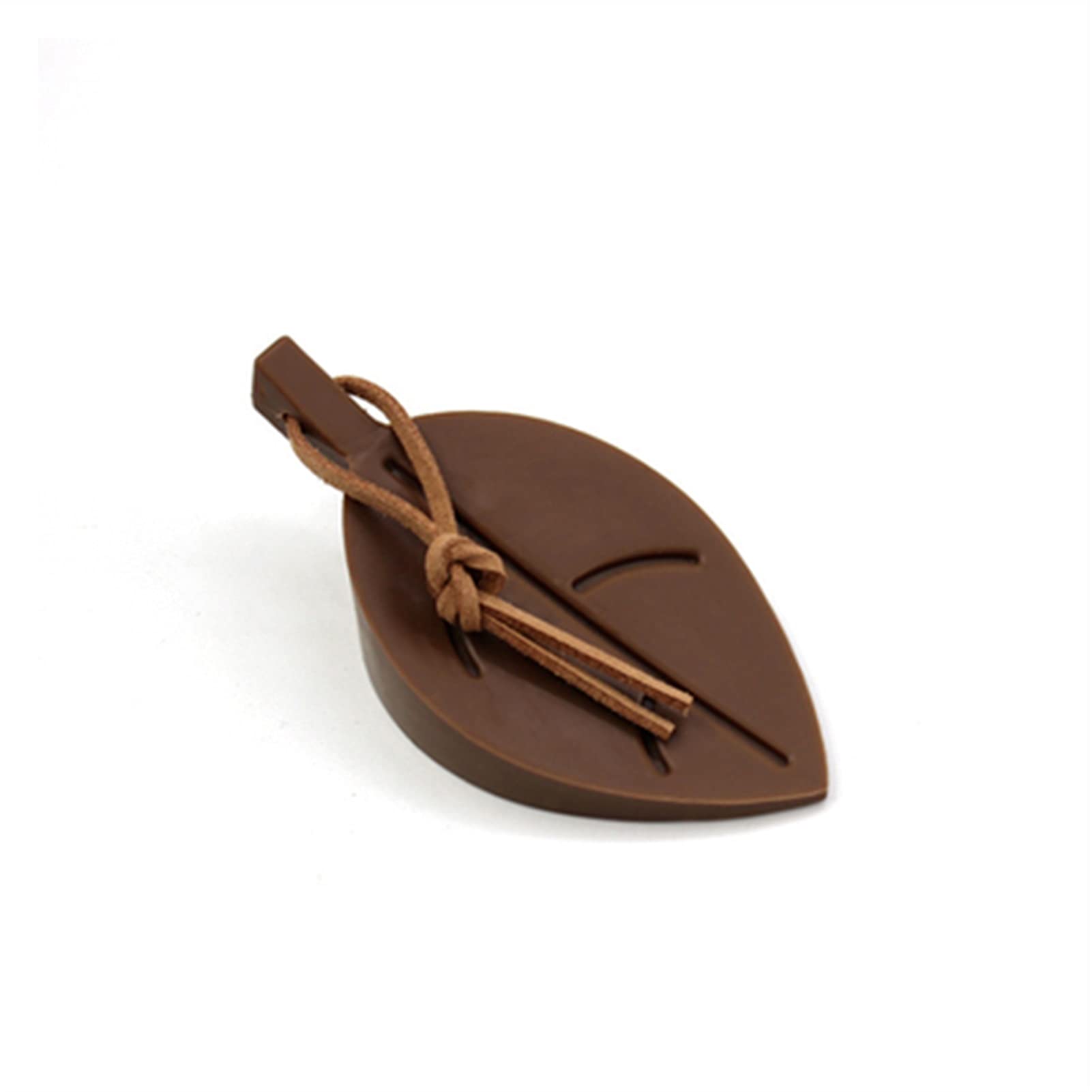 Wedges, 4PCS Silicon Leaves Doorstop for Children Protector Block Home Decor Leaf Style Door Stopper(Brown-4pcs)
