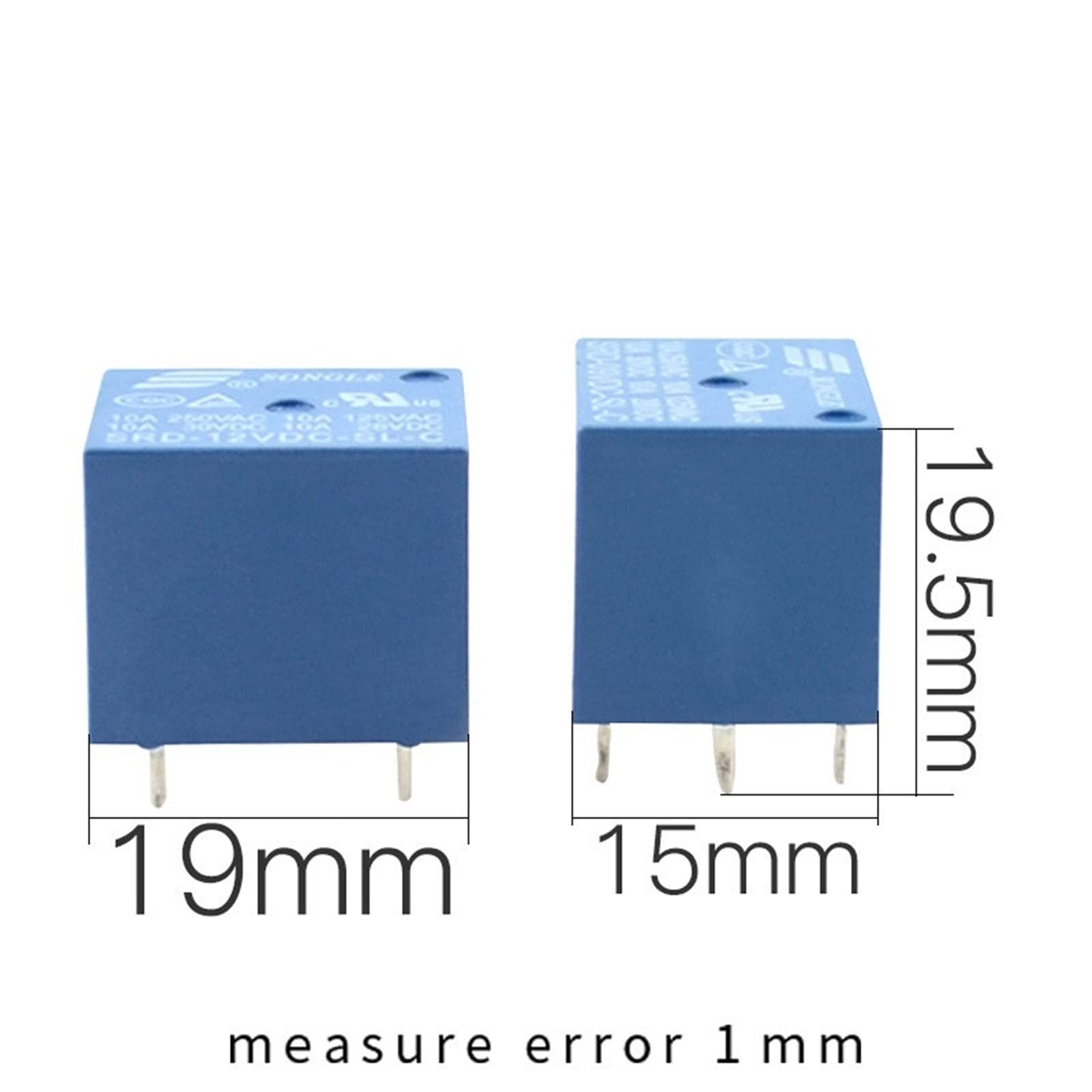 SRD-12VDC-SL-C SRD-24VDC-SL-C SRD-05VDC-SL-C SRD-09VDC-SL-C T73-5V 9V 12V 24V 5-poliges PCB-Leistungsrelais Ersatzteile (Size : DC24V)