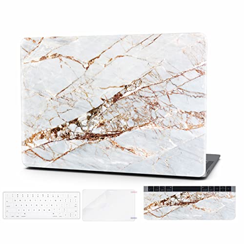 Timocy Compatible with MacBook Pro 13 inch Case M1 M2(A2289/A1706/A2338) 2016-2023version with Touchbar,Marble Plastic Hard Shell Case with Keyboard Cover, Screen Protector,Abstract Slash Marble