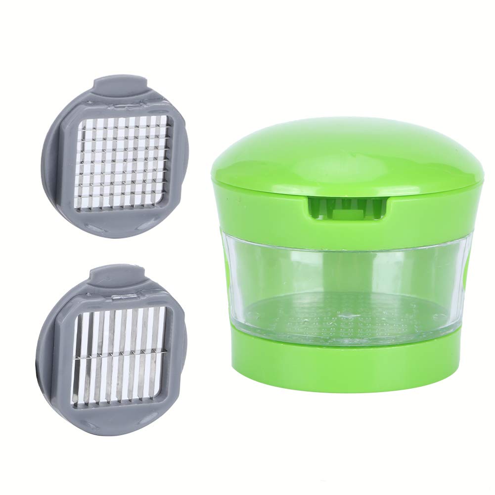 Mini Manual Garlic Chopper,MultiFunction Garlic Press Machine Vegetable Fruit Portable Ginger Chopper for Kitchen Cutting Easy to