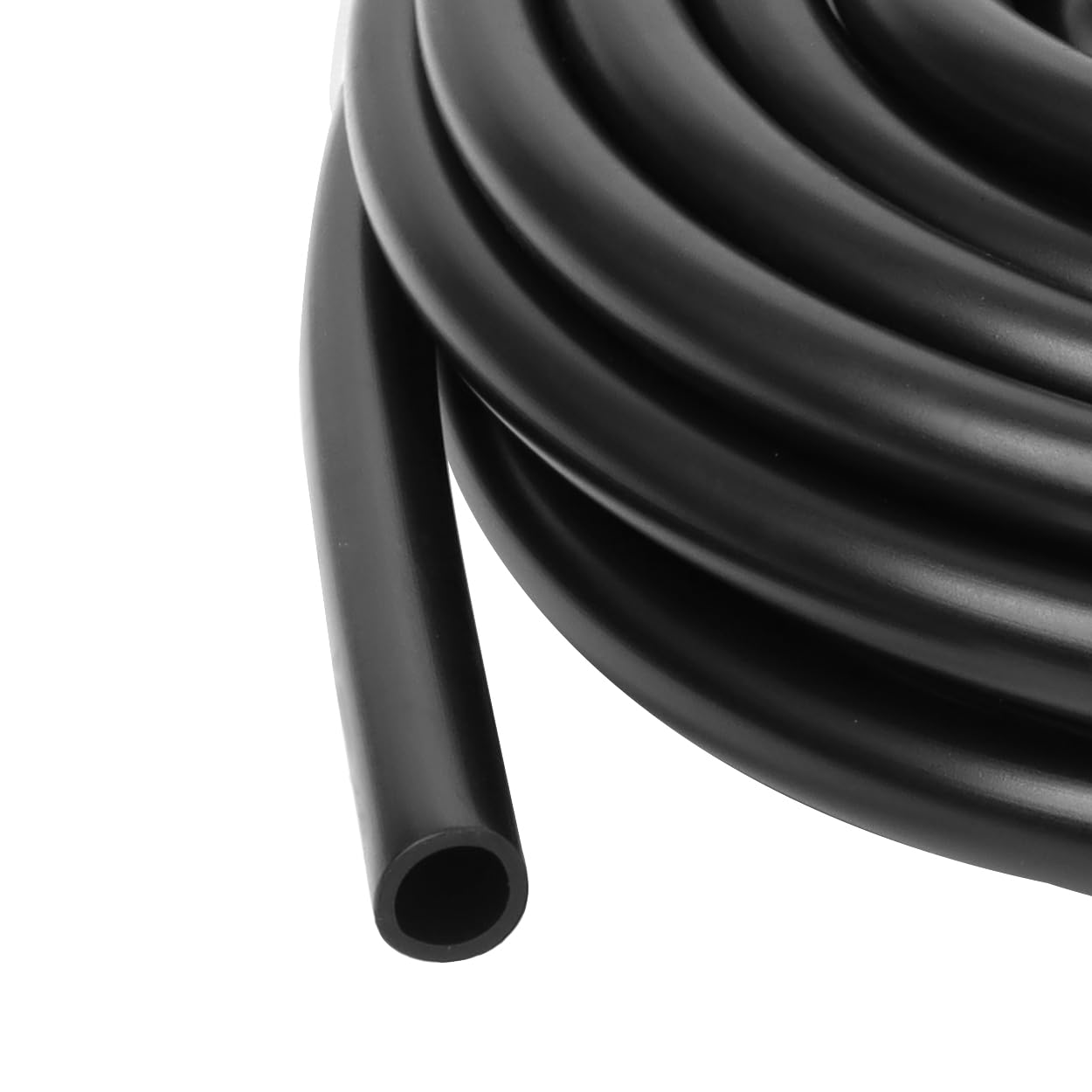 LokoCar Línea de aire de nailon de 50 pies y 1/2 pulgada OD tubo de nailon neumático aprobado por DOT SAE J844 aerolínea para tubos de freno de aire o transferencia de fluidos, color negro