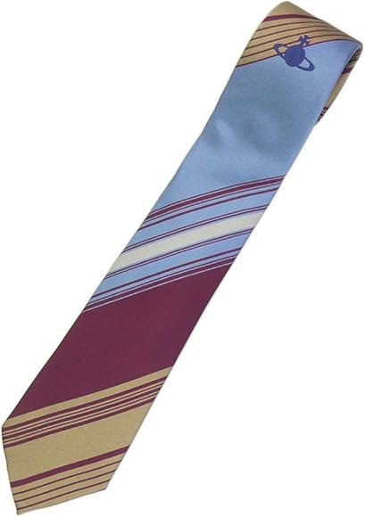 ヴィヴィアンウエストウッド スリム ネクタイ 11540slim VIVIENNE WESTWOOD マルチストライプ マルチボーダー 刺繍 オーブ  ロゴ おしゃれ ブランド シルク プレゼント ギフト お祝い 誕生日 結婚式 成人式