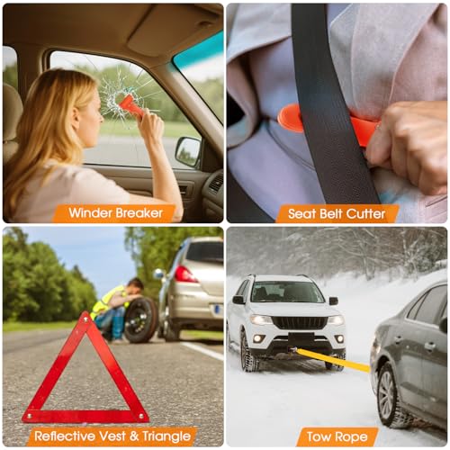 Emergency Car Kit with Copper Motor Inflator