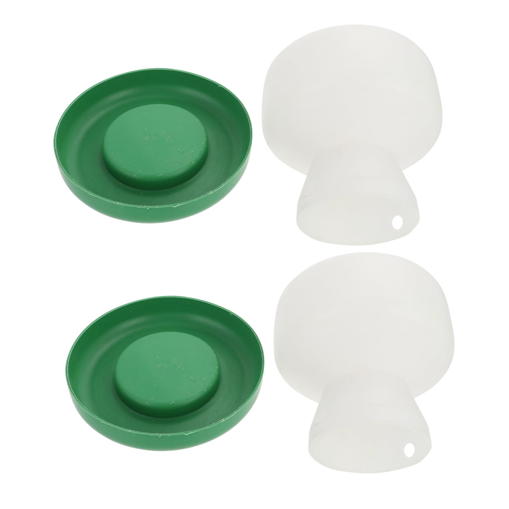 YARNOW 6pezzi Mangiatoia Per Distributore Per Pappagalli e Domestici Accessori Per Gabbie Design Antiribaltamento e Resistente