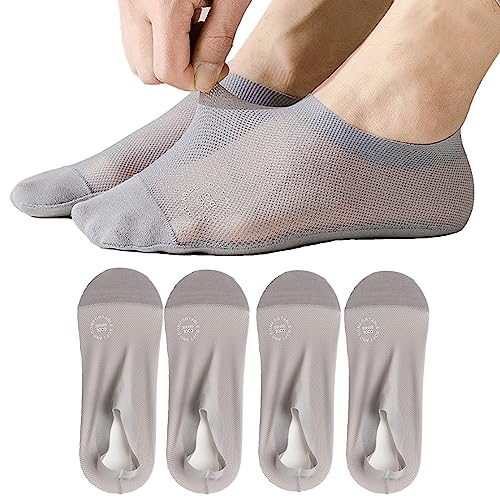 Image of Ultra Thin Liner Socks Non Slip Nylon No Show Socks Womens Lightweight Breathable 3 & 4 & 6 Pair Packs