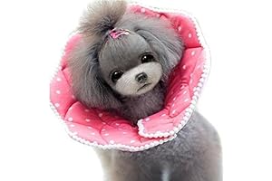 Bolbove Pink Dots Pet Soft & Stylish Cone Recovery E-Collar for Dogs & Cats