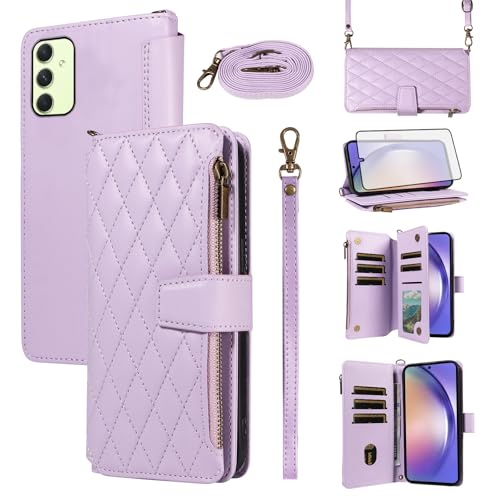 Coque Samsung Galaxy A54 5G Asuwish étui portefeuille avec protège-écran