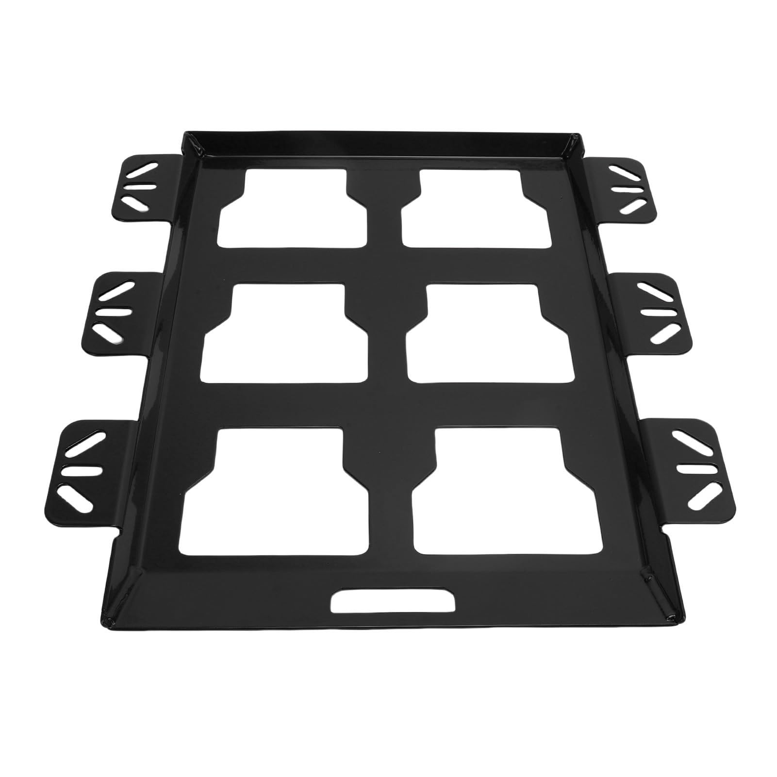 Placa de Montaje para Caja de Herramientas: Base de Metal Resistente para Sistemas de Embalaje, Montaje Seguro en Pared o Vehículo, Organiza Herramientas con Capacidad de 100 Libras, (BLACK)