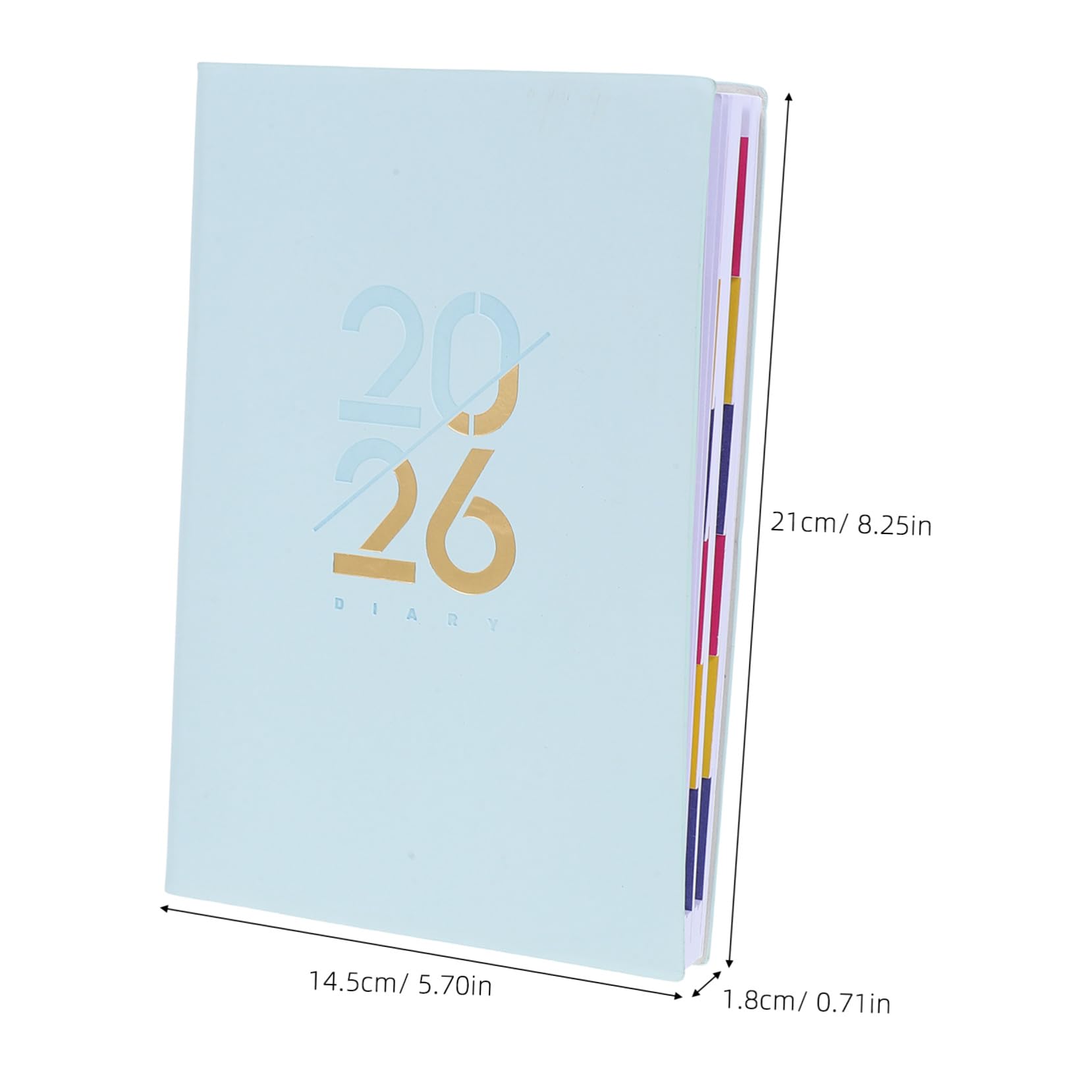 5 Stück Tagesplaner Softcover Business Planer Eleganter Daily Planner Journal mit Jahreskalender für Terminplanung und Aufgabenmanagement Handliches Englisches Layout für Büro und