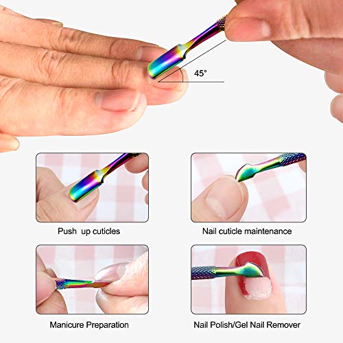 OurTop Nagelhautzange, 5 Stück Nagelhautentferner Nagelhaut Nipper Trimmer Cuticle Nipper Set Nagelhautentferner und… – Bild 4