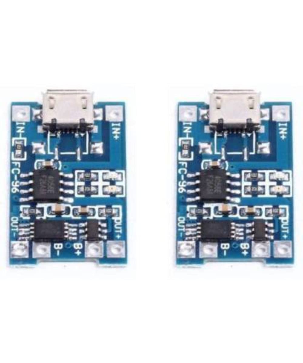 TechSupreme Pack of 2 5V 1A Micro USB 18650 Lithium Battery Charging Board Charger Module+Protection Dual Functions TP4056 Power Supply (B096TYFYTV) Amazon Price History, Amazon Price Tracker