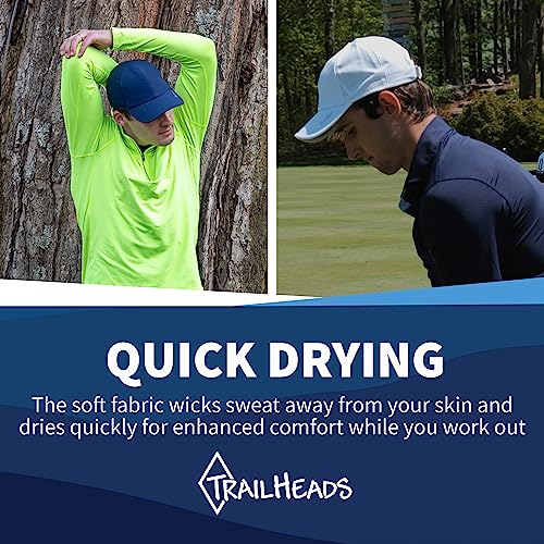 Image of TrailHeads Men's Running Hat with UV Protection | Quick Dry Sports Hats for Men | UPF 50 Hats | Summer Hats for Men