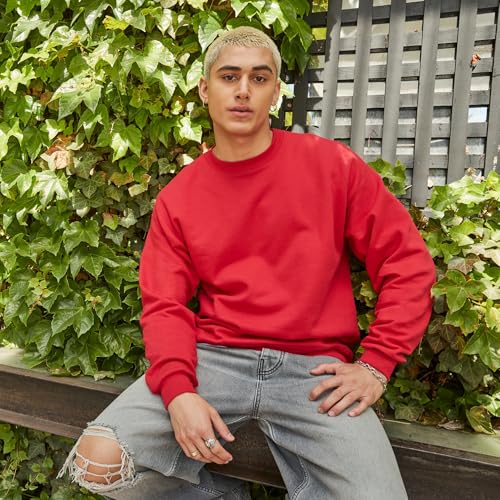 Image of Hanes Men's Sweatshirt, EcoSmart Fleece Crewneck Sweatshirt, Big & Tall Available, 1 or 2-Pack