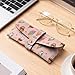 MUMEHAZ Fashion Leather Eyeglass Cases Cute Animals Ice Cream Sloth Panda Cat Unicorns Pink Soft Slim Sunglasses Pouch Portable Lightweight Eye Glasses Case