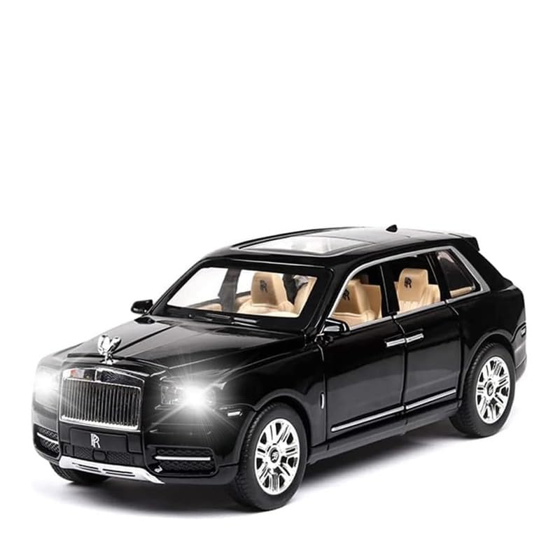 Image of Play Boy 1:24 Rolls Royce Cullinan Model Diecast Metal Alloy Pullback Toy Vehicle with Openable Doors Light and Music Car for Kids (Multicolor)