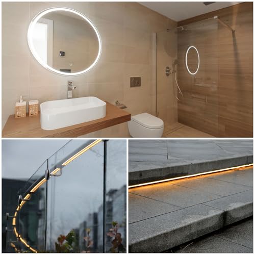 Canal flexible de silicona para LED 10mm 10 metros blanco miniatura 7