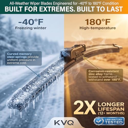 Image of Windshield Wiper Blades Replacement for Subaru Outback 2020-2022 2023 2024 | Subaru Outback 2021,Original Equipment Replacement Front Rear Wiper Blade Set - 26 inch+18 inch+16 inch (Set of 3) Top Lock