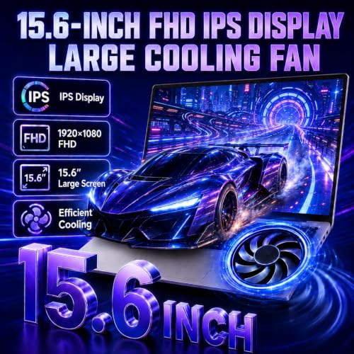 Image of 15.6 inch Gaming Laptop,24GB DDR5 1TB SSD,2026 AI PC Intel Ultra 5 125U(4.3GHZ)
