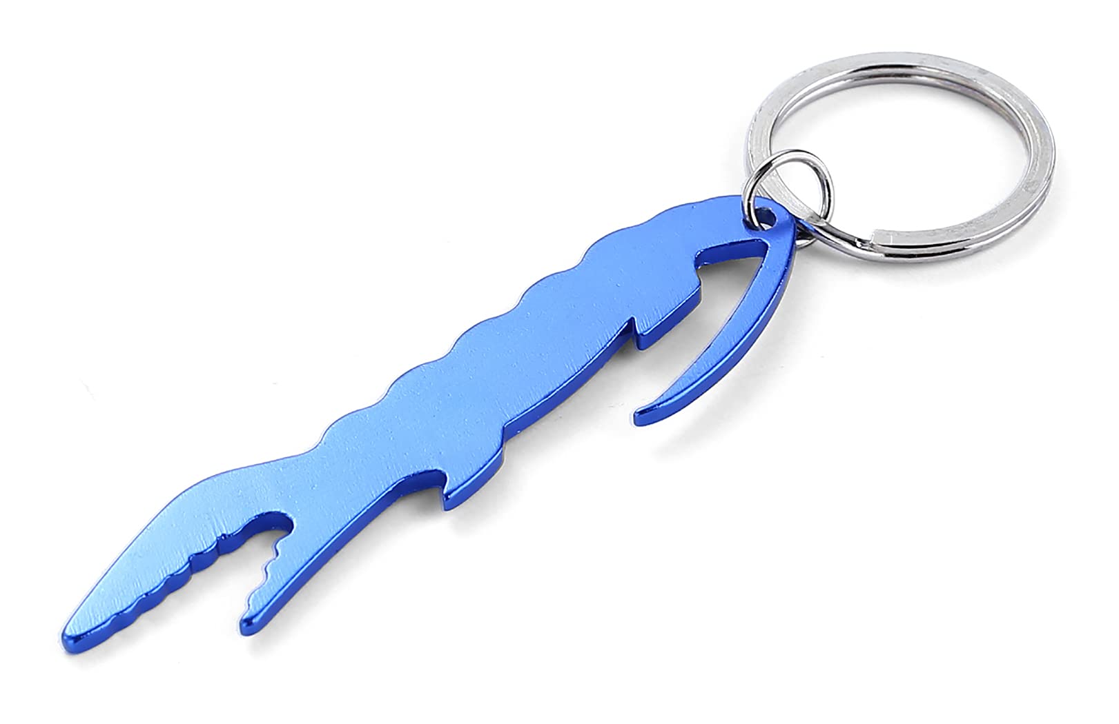 Komonee Men's Blue Crocodile Keyring Bottle Opener Key Chain Metal Croc Alligator Animal Novelty Sea Life 3Pc
