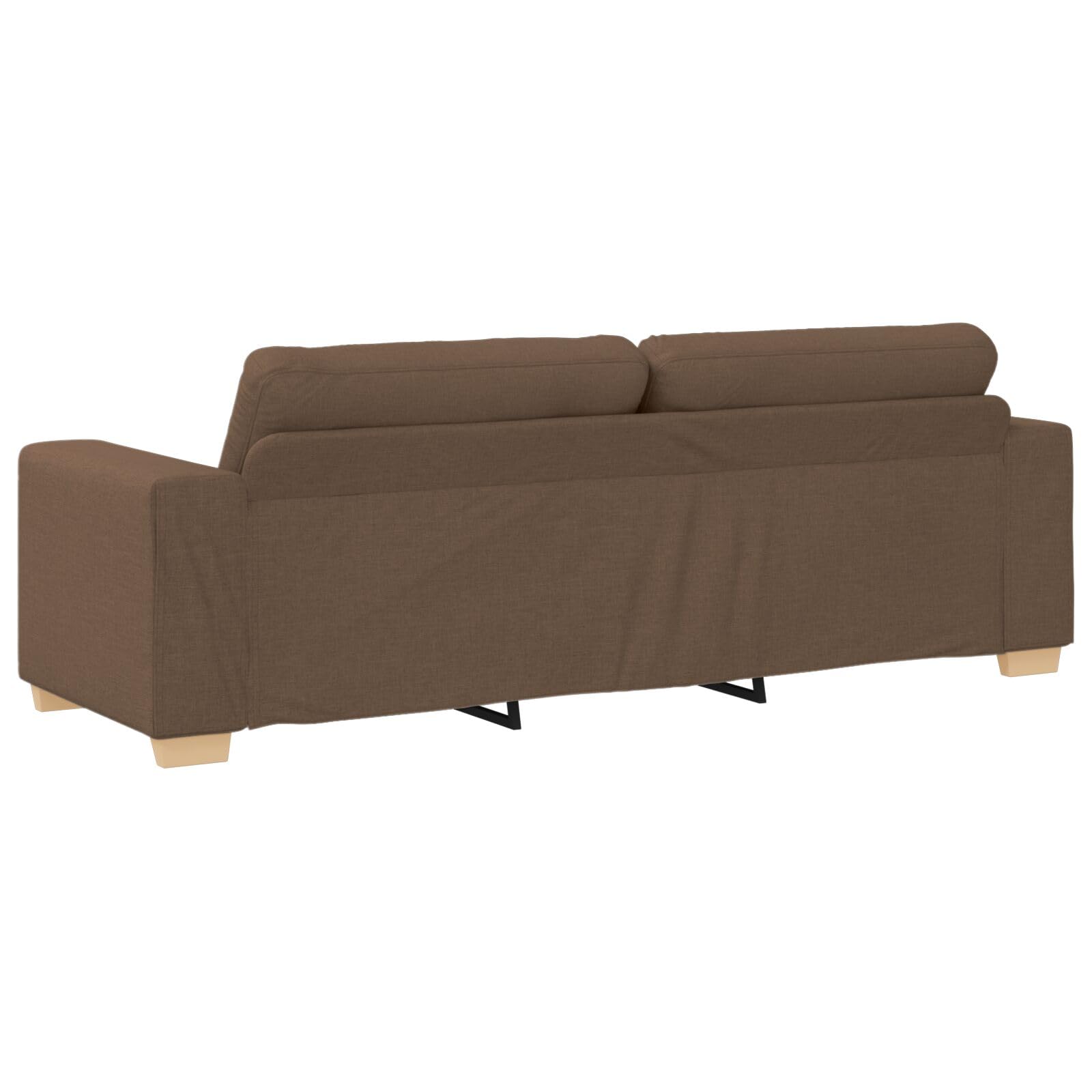 Homgoday Sofa de Salon 3 Plazas,Sofá Moderno, Sofa Cama Chaise Longue Sofá de 3 plazas Marrón 180 cm Tela