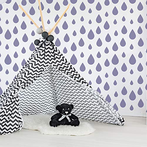 NAKLEO Large Wall Stencil - 23.2x37.4 Inch, Hearts & Stars Pattern, Reusable Plastic For DIY Decor