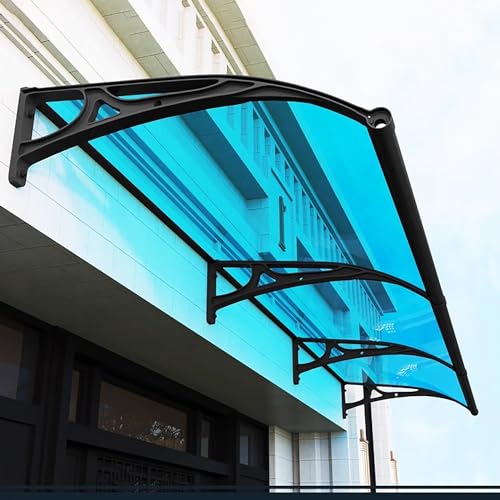 Abri de pluie pour fenêtre extérieure silencieux avec protection UV en polycarbonate