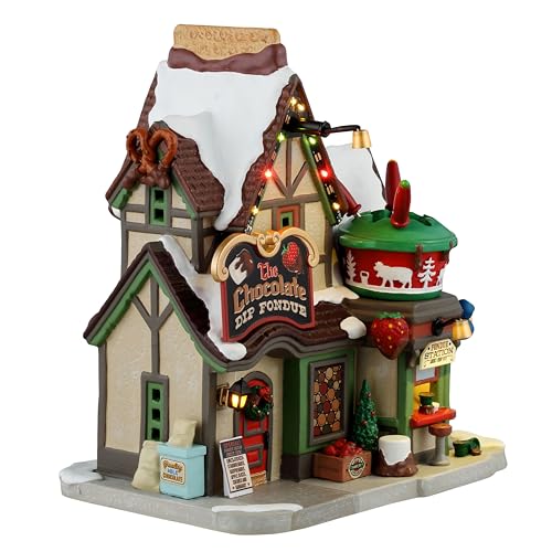 The Chocolate Dip Fondue Lemax 55355 maqueta iluminada de Navidad 2