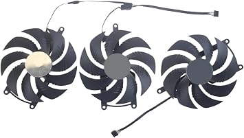 95MM PLD10020S12H DC12V 0.65A 4-Pin Graphics Card Radeon RX 7900 XTX GAMING3PCS Set fan