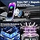 Magift for MagSafe Car Bluetooth Transmitter Mount, Black 20X Powerful Magnetic Phone Holder for iPhone, Bluetooth Car Adapter Hands Free, Easily Install, 12 Months Warranty