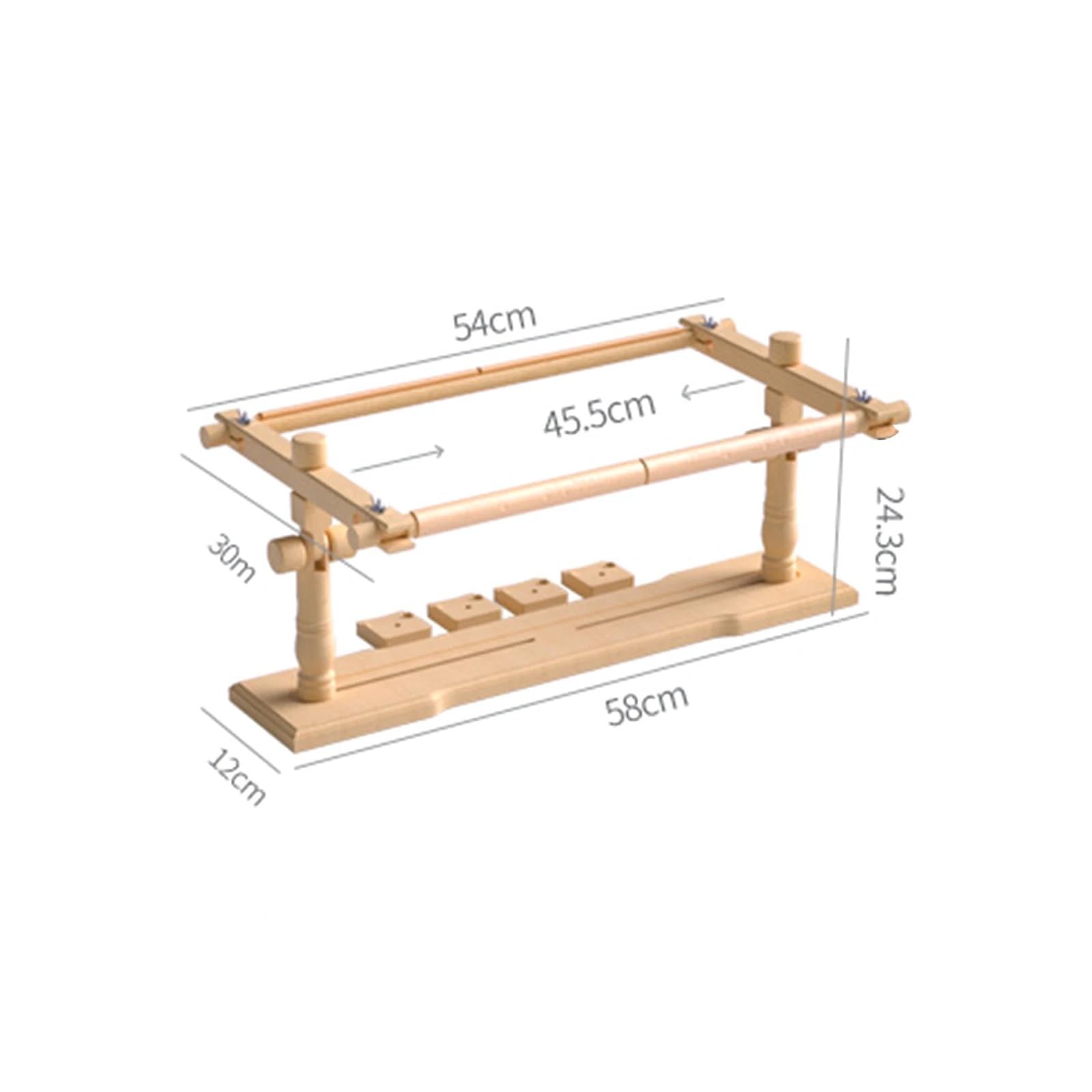 NLQCSXWEP Bastidores de bordado ajustables, Bastidor de bordado madera haya, soporte for punto cruz, estante costura S y L(L)