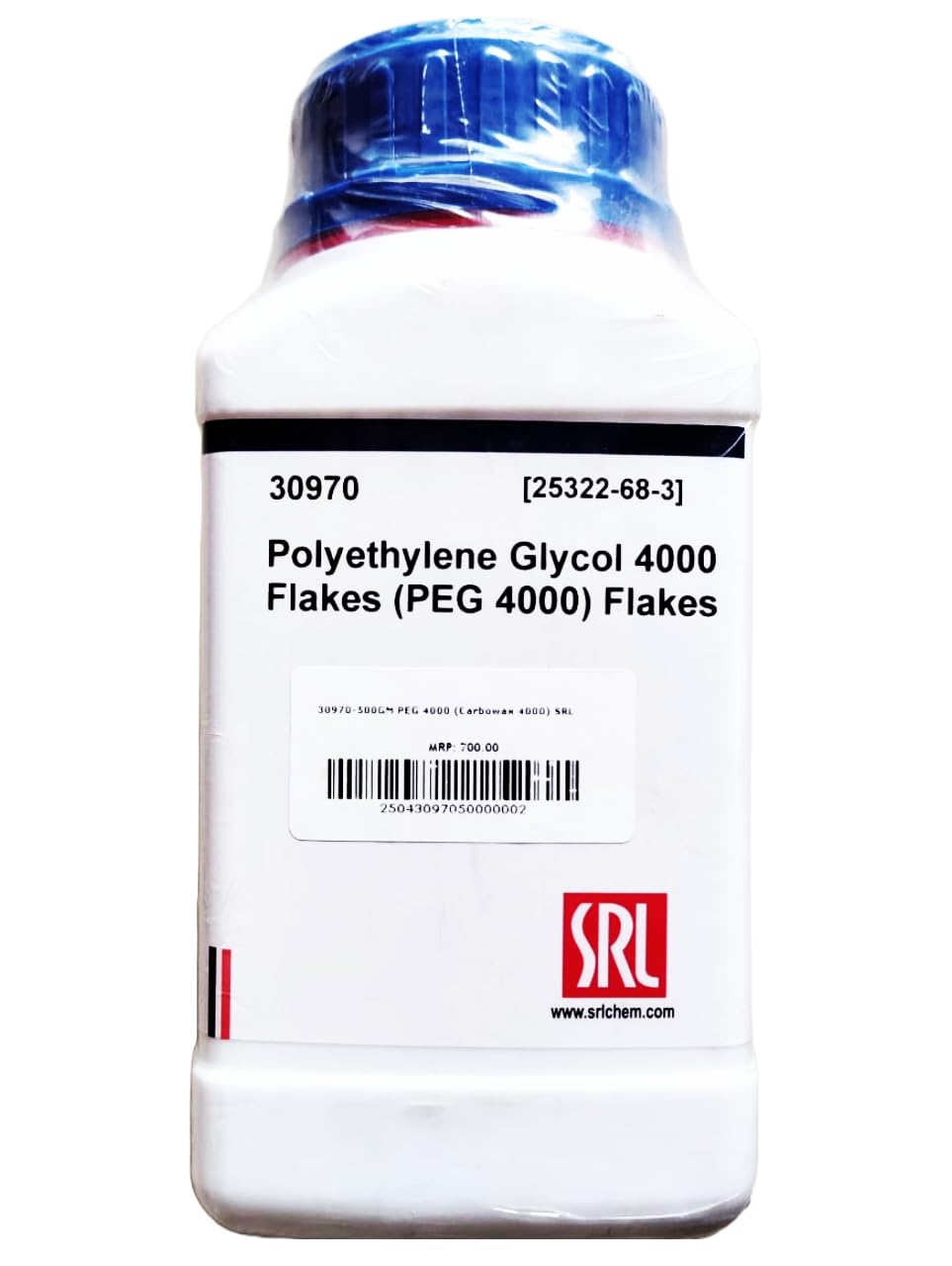 SRL Polyethylene Glycol 4000 Flakes (PEG 4000), White Waxy Solid, CAS 25322-68-3, Storage: Room Temperature, Shelf Life: 60 Months, for laboratory and industrial use-image-11