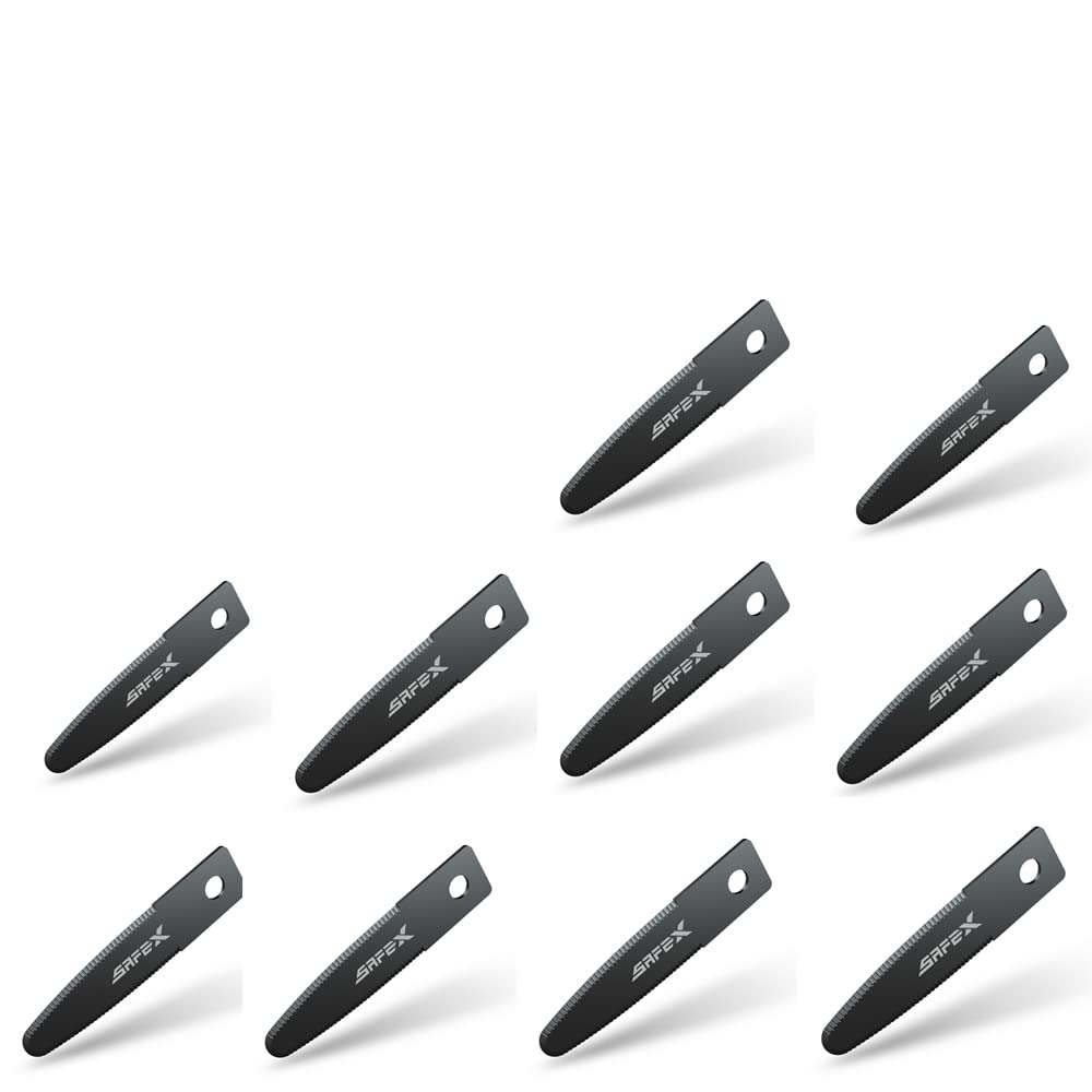 Amazon.co.jp: SAFEX Cutter, For Cardboard, Logistics-kun, Fluorine  Replacement Blades, 2 Pieces, Total Length: 2.4 inches (6 cm), Black (10) :  DIY, Tools & Garden