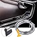 EJ's SUPER CAR Car Interior Moulding Trim, 16FT(5M) Electroplating Color Film Car Interior Exterior Decoration Moulding Trim Rubber Seal Protector Fit for Most Car(Gray)