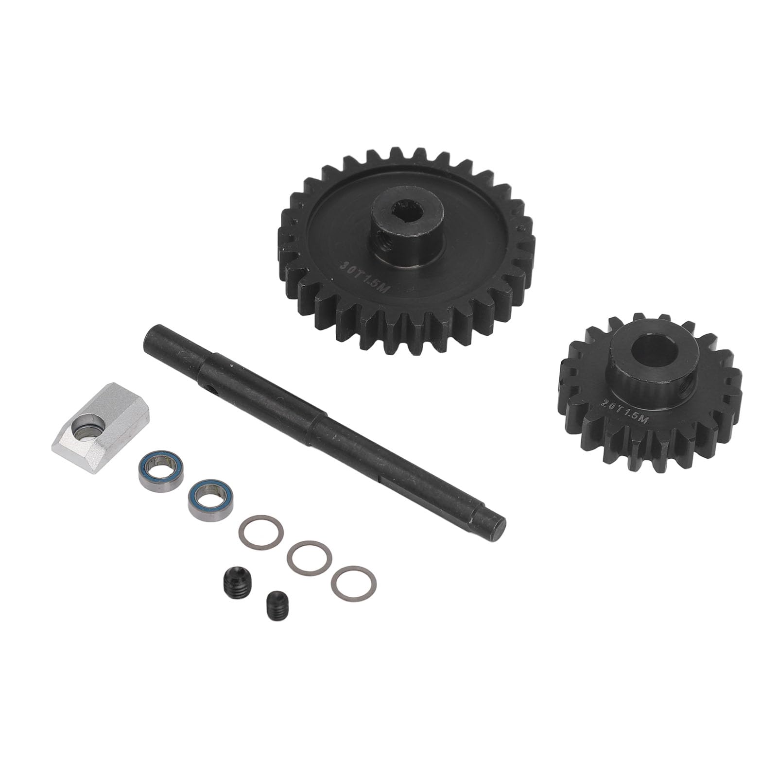 Pinion Spur Gear Set, 20T 30T, 1.5M Modul, Gehärteter Stahl, für