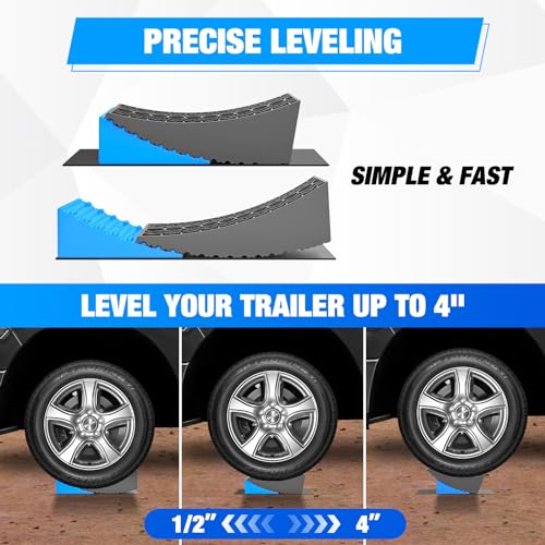 Image of Nilight RV Levelers with Wheel Chocks, 2-Pack