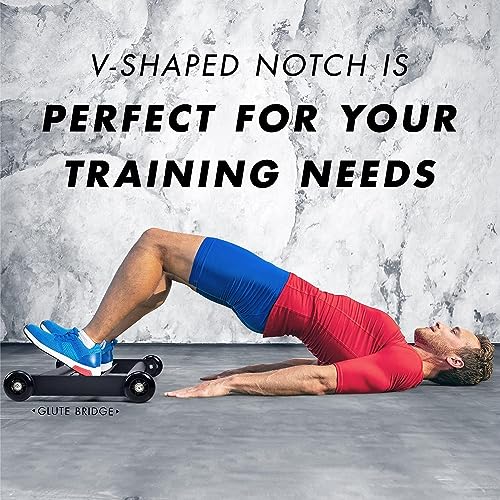 Image of Yes4All Glute Ham Glider, Exercise Wheels for Home Gym Fitness, Glute Hamstring, Booty Building, Leg Excerise & Ab Roller for Abs Workout Equipment