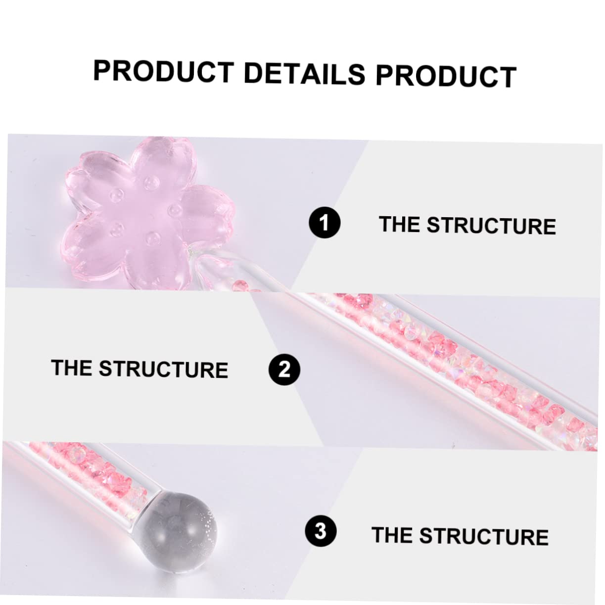 CATIEBYE Creative Cherry Blossom Glass Stirrer Swizzle Stick for Home for Mixing Iced Tea and More Versatile Drink Stirrer Easy to Clean Design