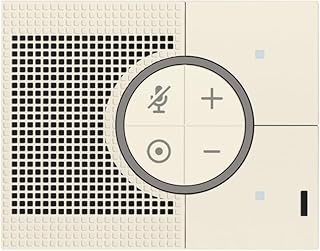 Vimar 30815.C Linea Smart Built-in Alexa Speaker, Wifi with Two Front Buttons, Local Control, from App or Voice, Hemp 3 Mo…