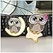 ZLFC Mignon étoile Lune Hibou décalcomanie réfléchissant Voiture Autocollant fenêtre décoration décalcomanies 2 pièces 11.5X11.5 Cm 17.5X11.5 Cm