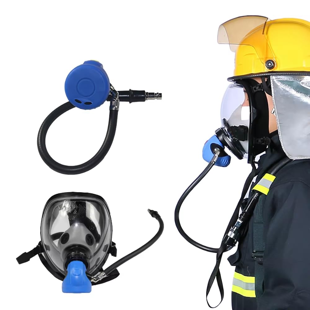 Atemschutzgerät mit Überdruck-Luftzufuhrventil zur Brandbekämpfung, flammhemmend und kältebeständig