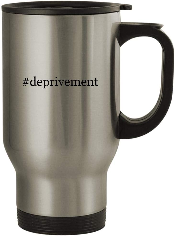 #deprivement - 14oz Stainless Steel Travel Mug, Silver