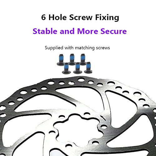 Evtscan Bike Brake Rotors, Mountain Bike 160Mm Threaded Hubs Brake Disc Rotor Flange Adapter With 6 Bolts #TOP3