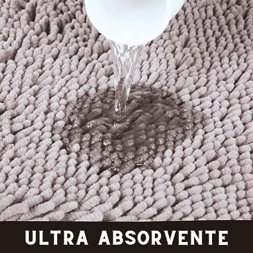 Kit 2 Tapetes Banheiro Bolinha Antiderrapante Casa Dona (Prata)